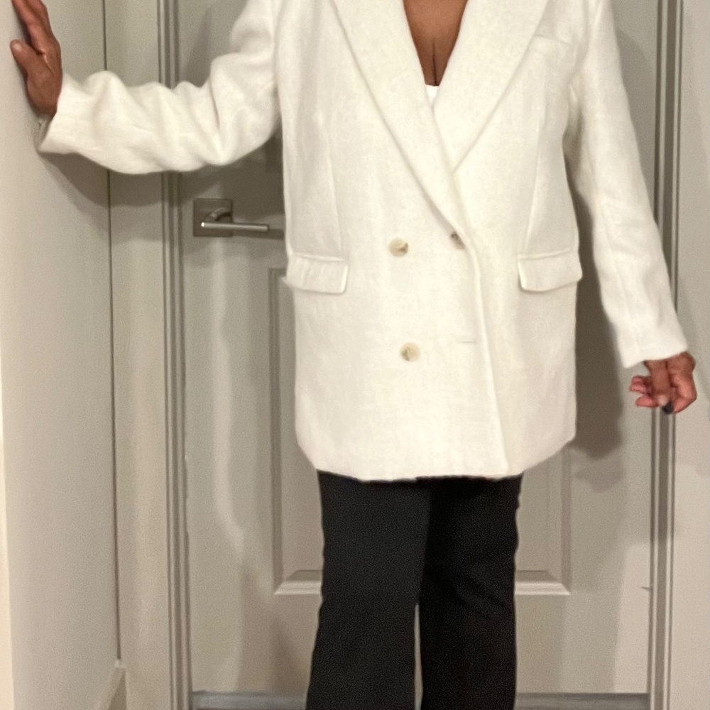Winter White Double Breasted Jacket - image 7
